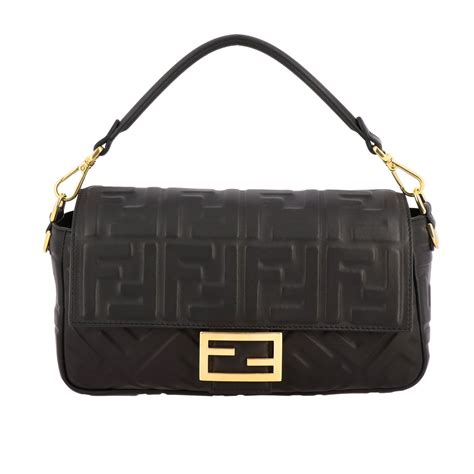 fendi black and silver bag|Fendi handbags sale online.